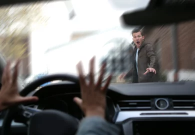 Pedestrian accident.